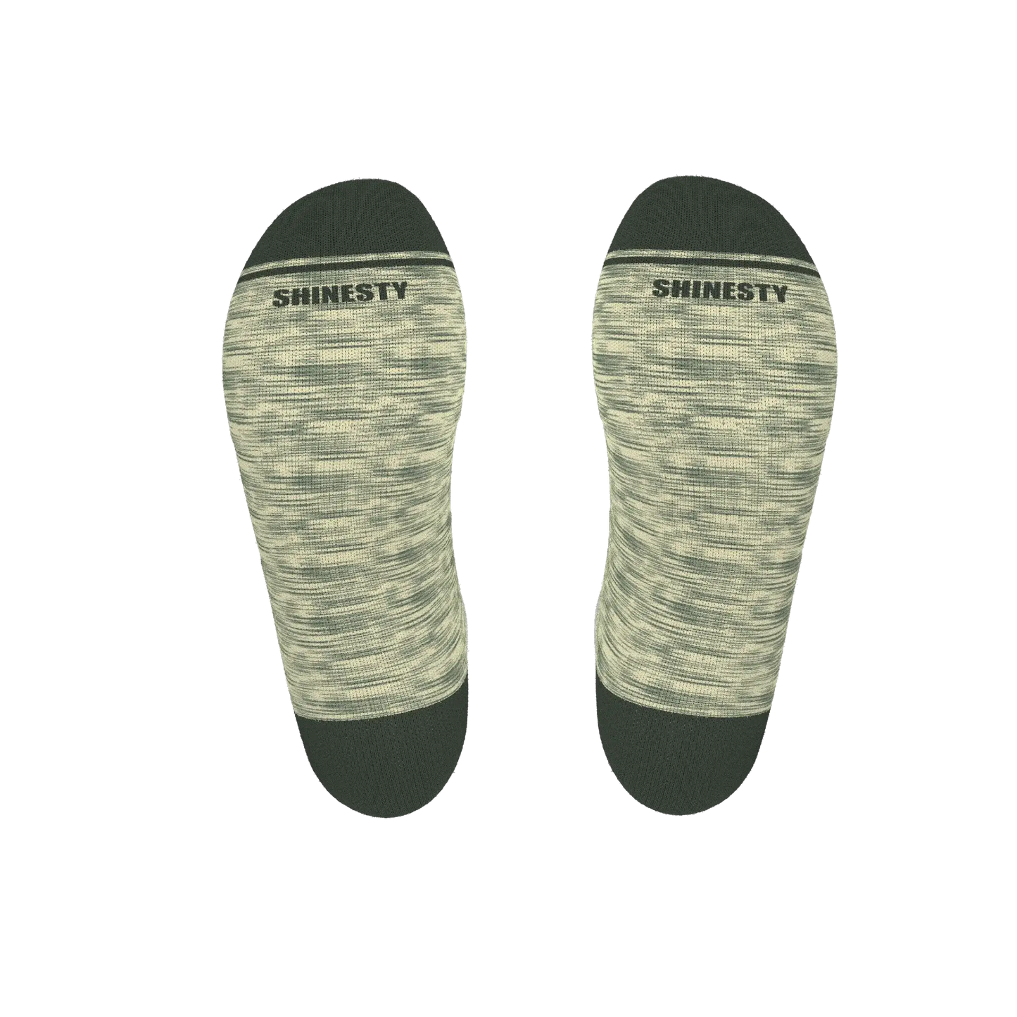 The Illusion | Green Pattern Heel Hammock™ Ankle Socks - Shinesty - Flyclothing LLC