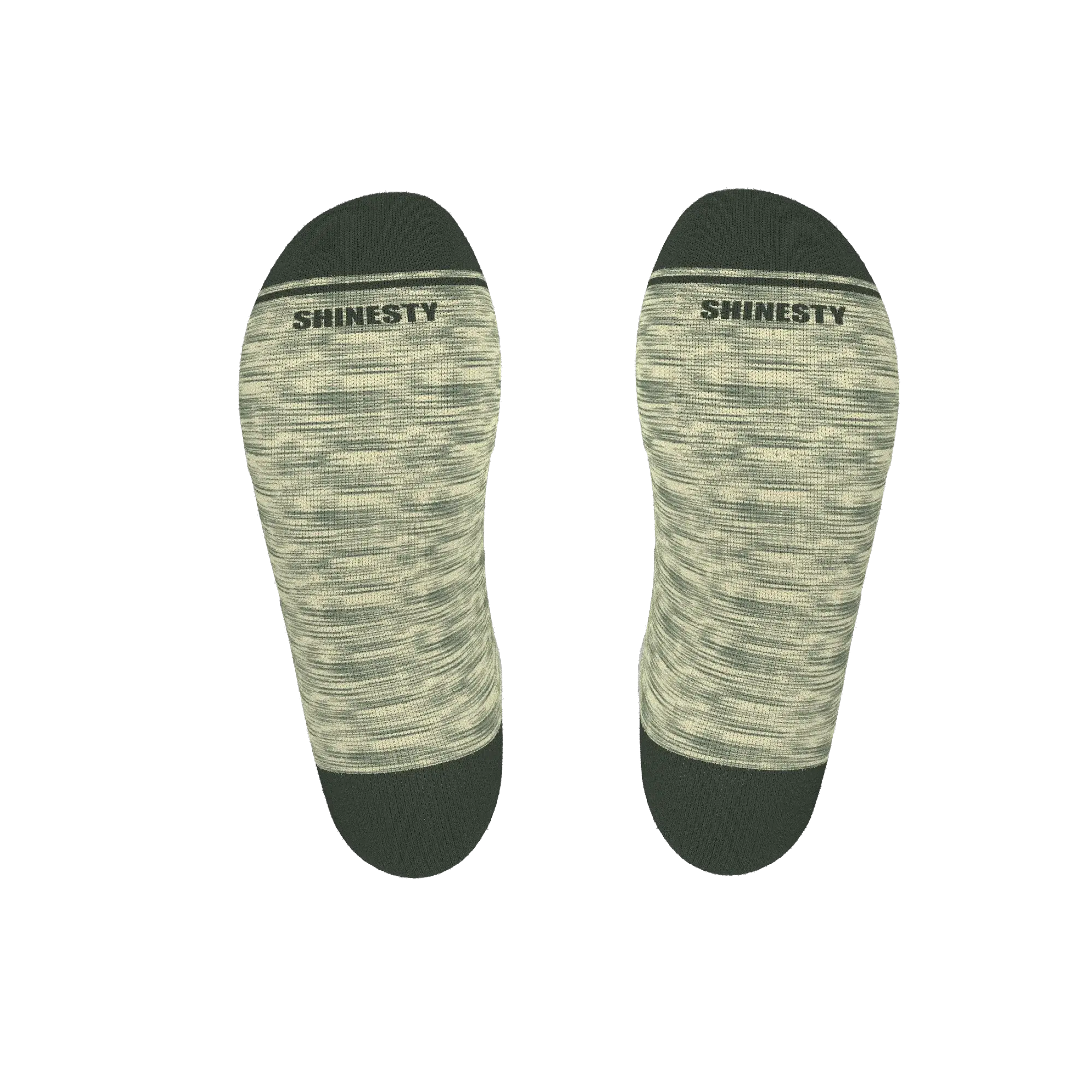 The Illusion | Green Pattern Heel Hammock™ Ankle Socks - Shinesty - Flyclothing LLC