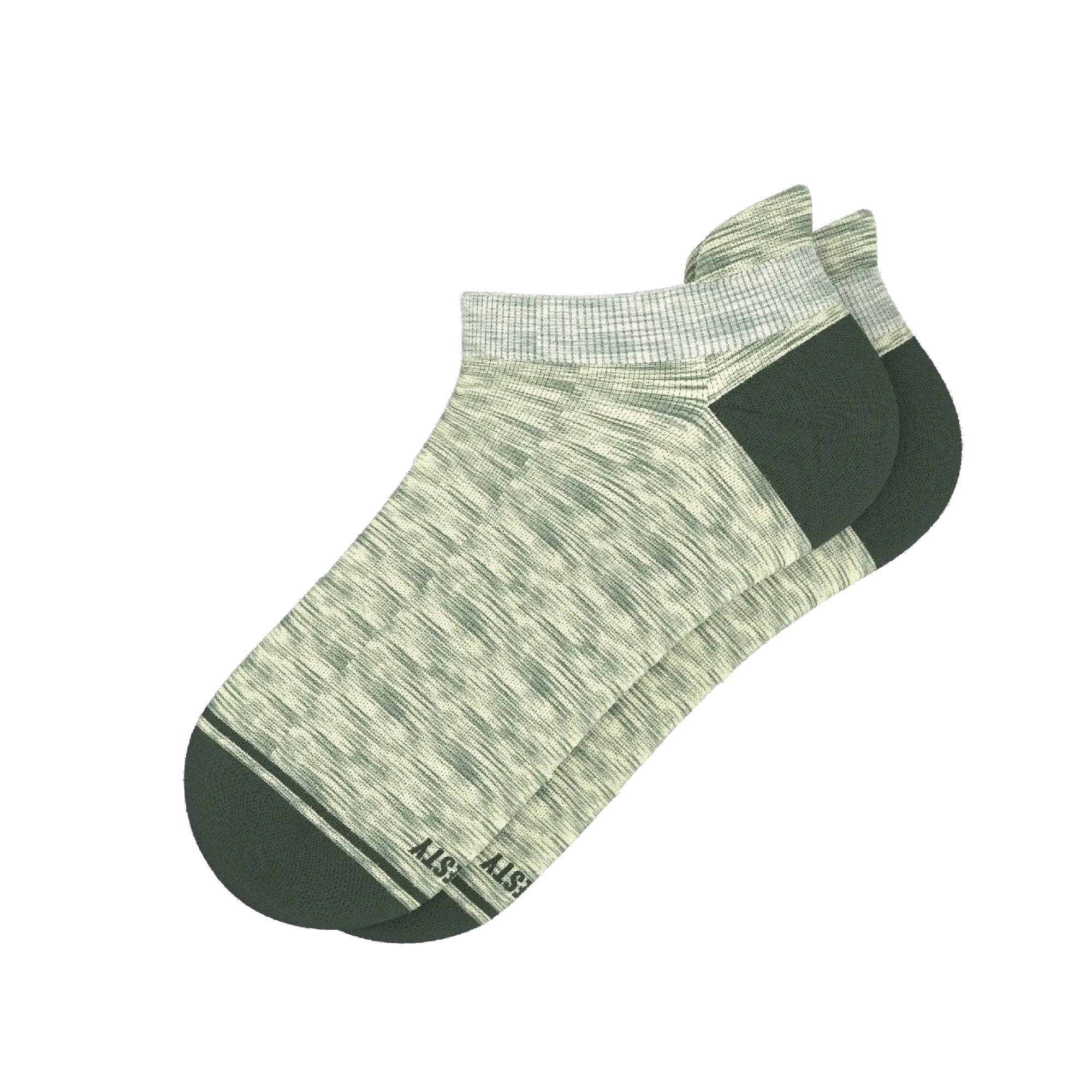 The Illusion | Green Pattern Heel Hammock™ Ankle Socks - Shinesty - Flyclothing LLC