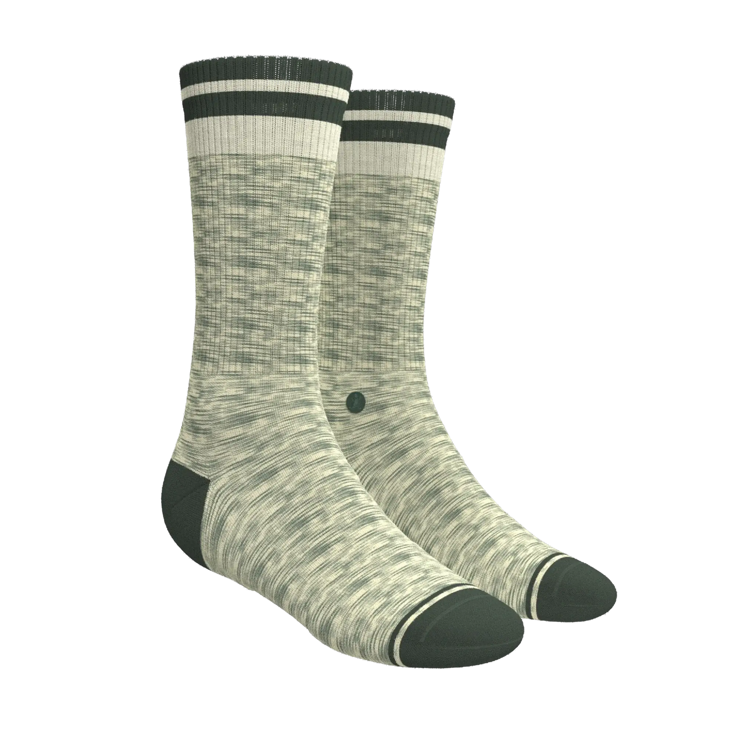 The Illusion | Green Pattern Heel Hammock™ Crew Socks - Shinesty - Flyclothing LLC