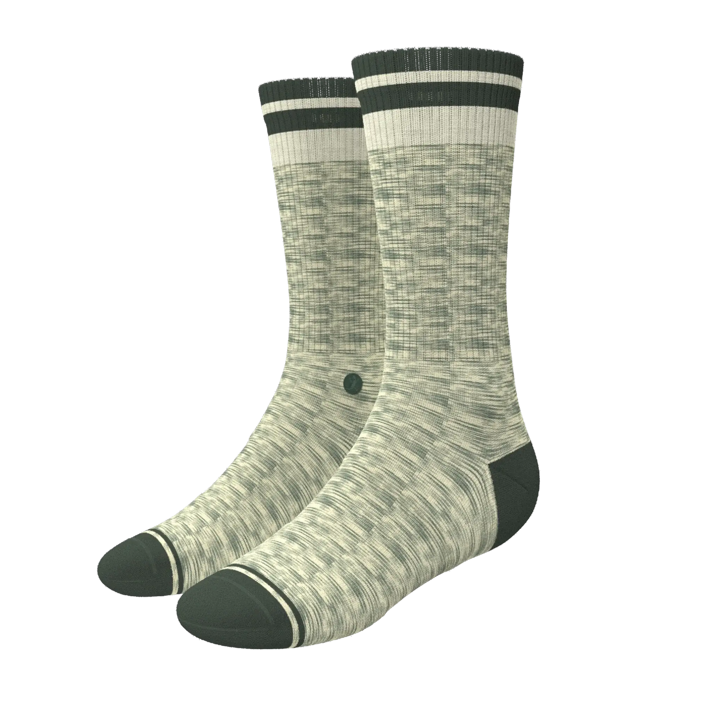 The Illusion | Green Pattern Heel Hammock™ Crew Socks - Shinesty - Flyclothing LLC