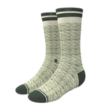 The Illusion | Green Pattern Heel Hammock™ Crew Socks - Shinesty - Flyclothing LLC