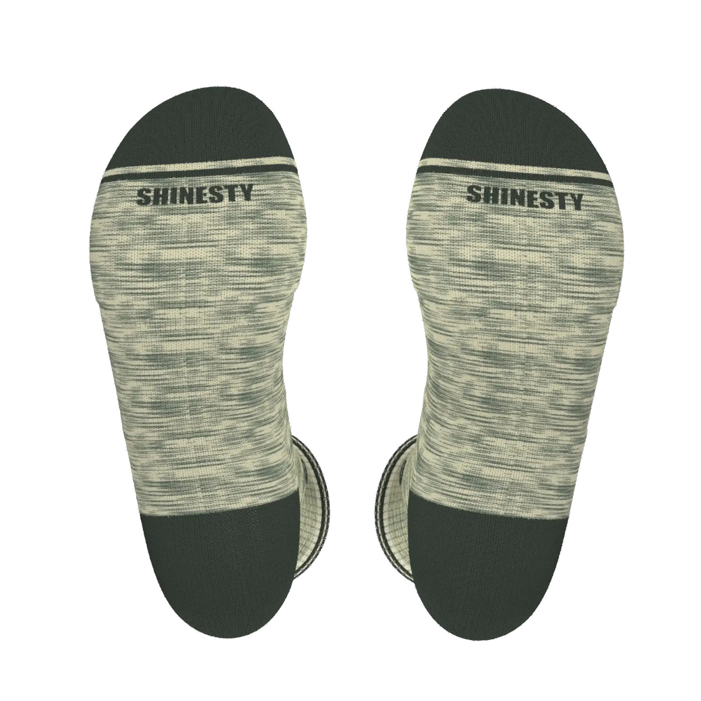 The Illusion | Green Pattern Heel Hammock™ Crew Socks - Shinesty - Flyclothing LLC