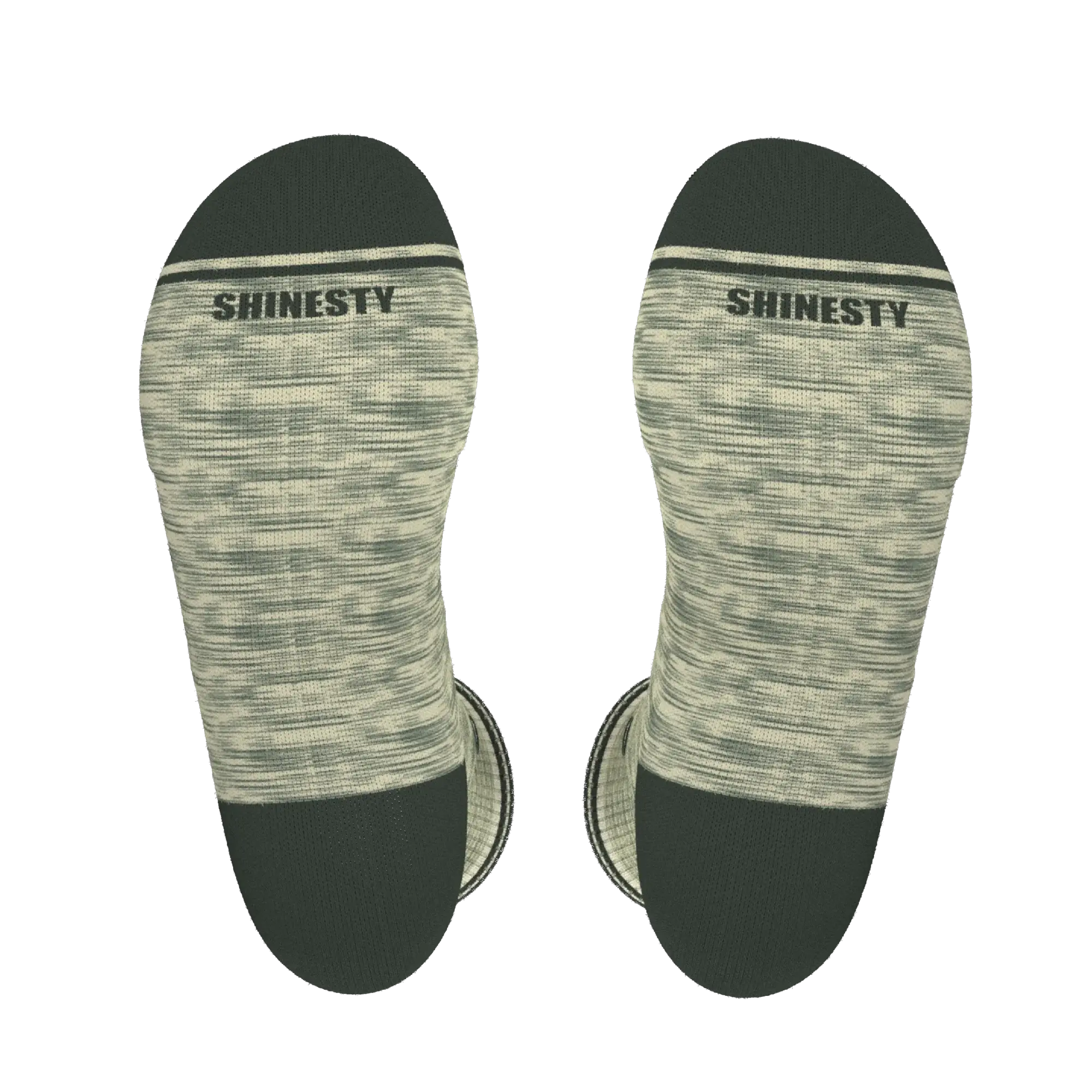 The Illusion | Green Pattern Heel Hammock™ Crew Socks - Shinesty - Flyclothing LLC