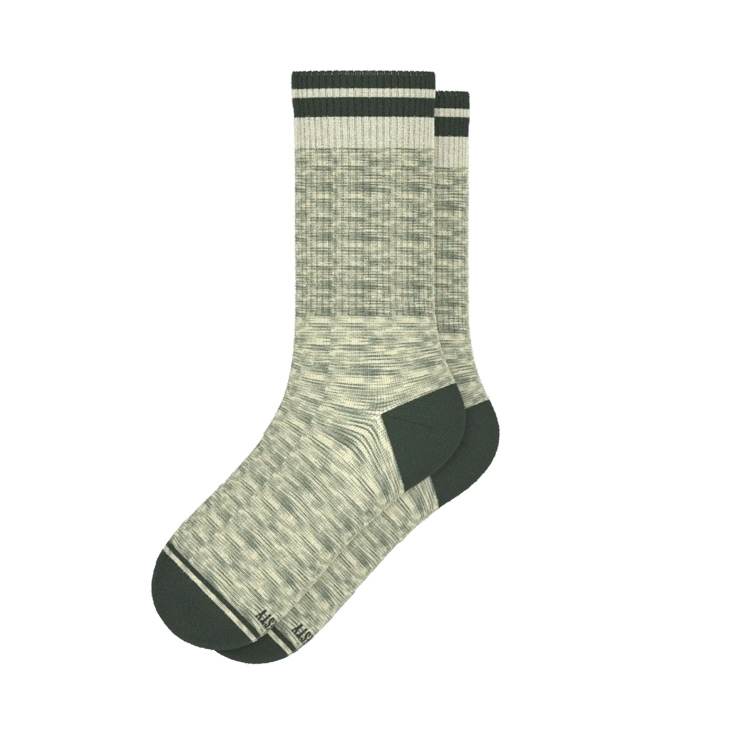 The Illusion | Green Pattern Heel Hammock™ Crew Socks - Shinesty - Flyclothing LLC