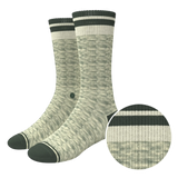 The Illusion | Green Pattern Heel Hammock™ Crew Socks - Shinesty - Flyclothing LLC