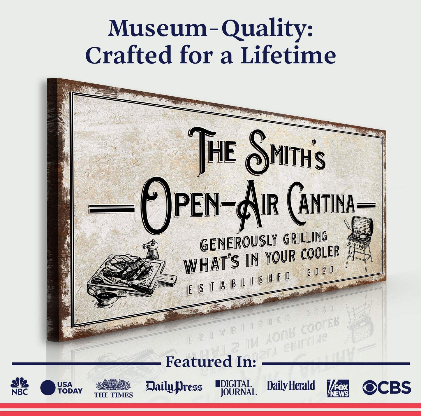 Family Open Air Cantina Sign - Tailored Canvases - Flyclothing LLC