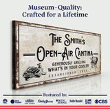 Family Open Air Cantina Sign - Tailored Canvases - Flyclothing LLC