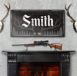 Rustic Family Antler Sign III - Tailored Canvases - Flyclothing LLC