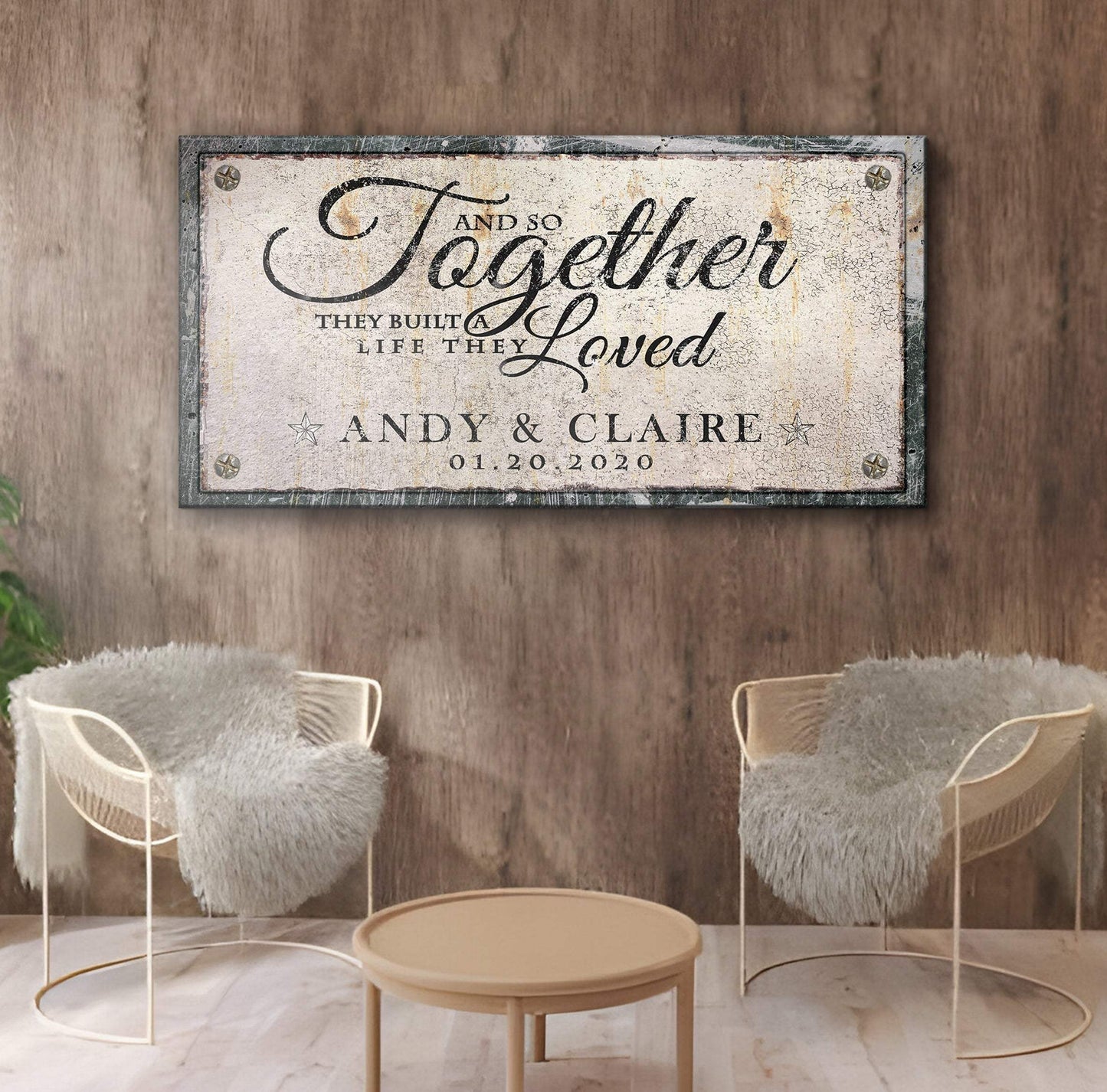 Together Sign IV - Tailored Canvases - Flyclothing LLC
