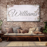 Family Name Sign - Tailored Canvases - Flyclothing LLC