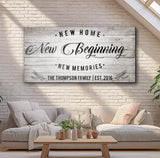 New Home Sign - Tailored Canvases - Flyclothing LLC