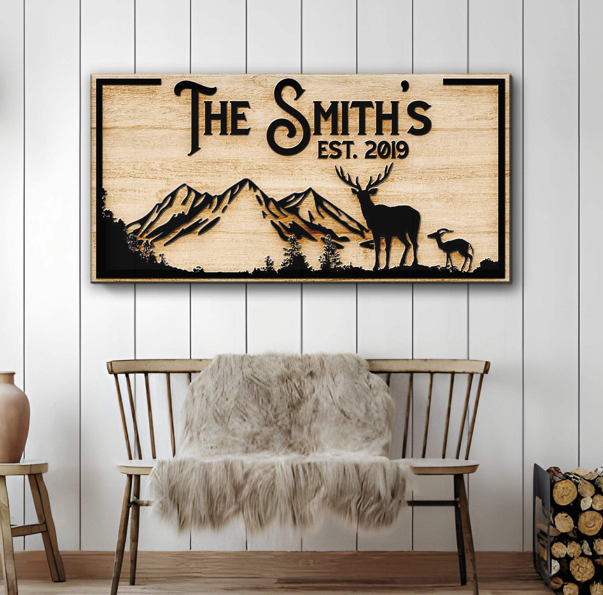 Family Mountain Sign II - Tailored Canvases - Flyclothing LLC