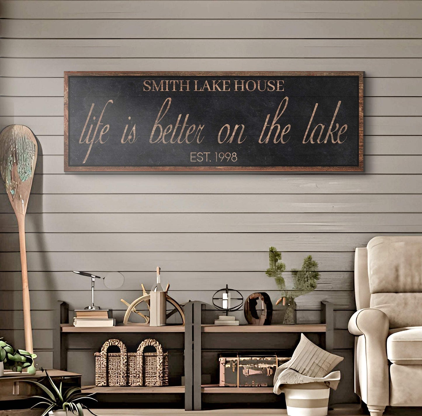 Life Is Better On The Lake Sign - Tailored Canvases - Flyclothing LLC