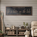 Life Is Better On The Lake Sign - Tailored Canvases - Flyclothing LLC