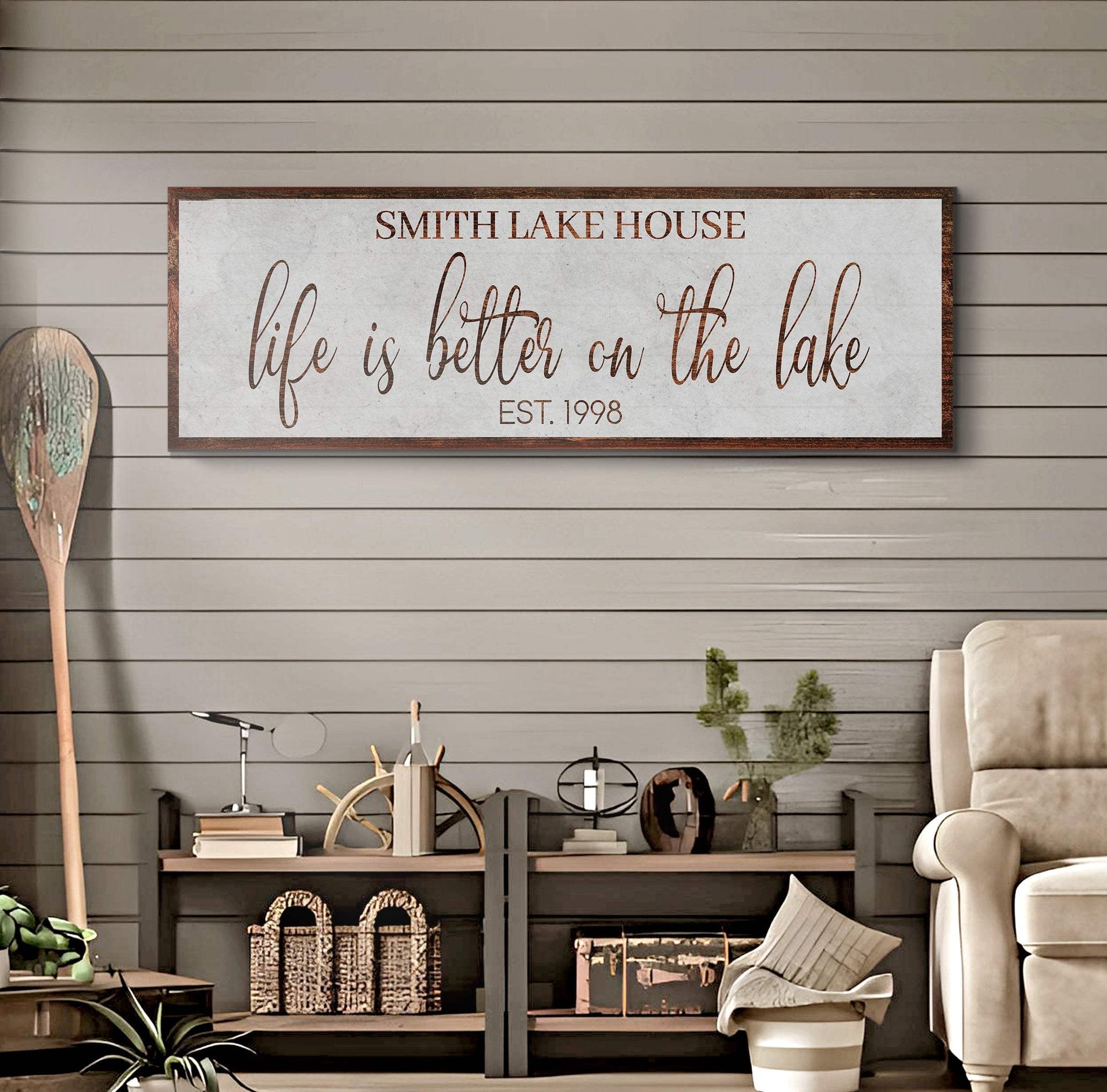Life Is Better On The Lake Sign II - Tailored Canvases - Flyclothing LLC