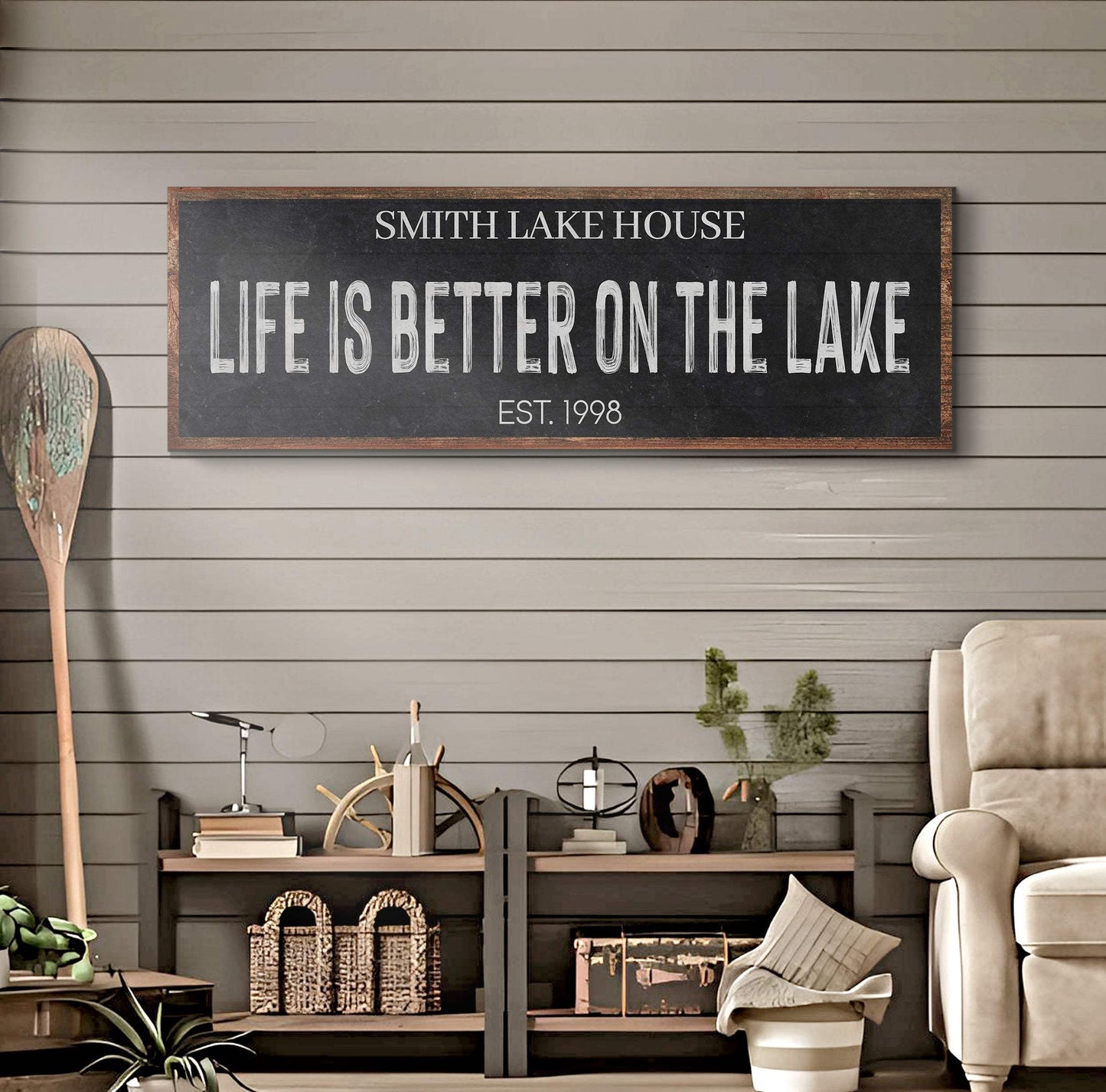 Life Is Better On The Lake Sign III - Tailored Canvases - Flyclothing LLC
