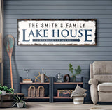 Family Lake House Arrow Sign - Tailored Canvases - Flyclothing LLC
