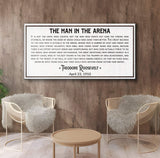 The Man In The Arena Sign VIII - Tailored Canvases - Flyclothing LLC