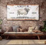 Brahman Cattle Sign III - Tailored Canvases - Flyclothing LLC