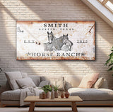 Rustic Horse Ranch Sign III - Tailored Canvases - Flyclothing LLC