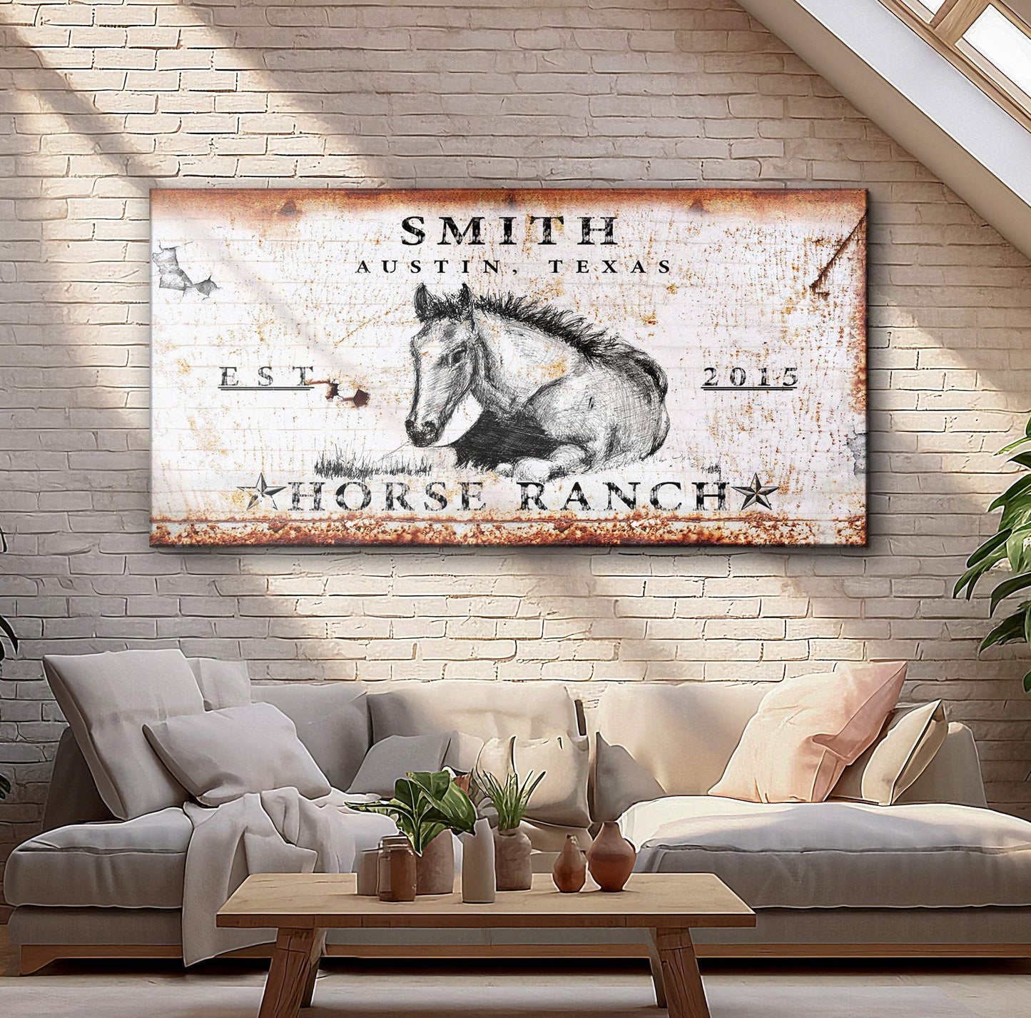 Rustic Horse Ranch Sign IV - Tailored Canvases - Flyclothing LLC
