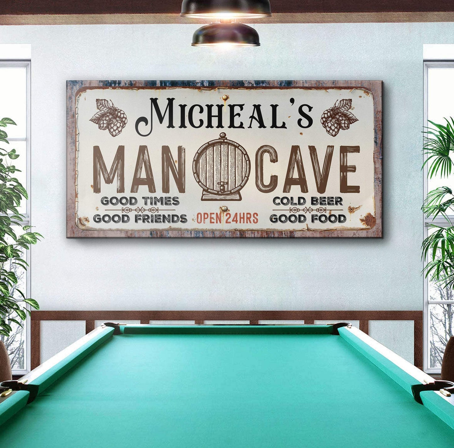 Man Cave Sign III - Tailored Canvases - Flyclothing LLC