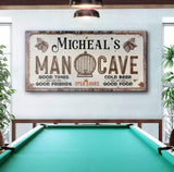 Man Cave Sign III - Tailored Canvases - Flyclothing LLC