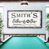 Billiards And Bar Sign - Tailored Canvases - Flyclothing LLC