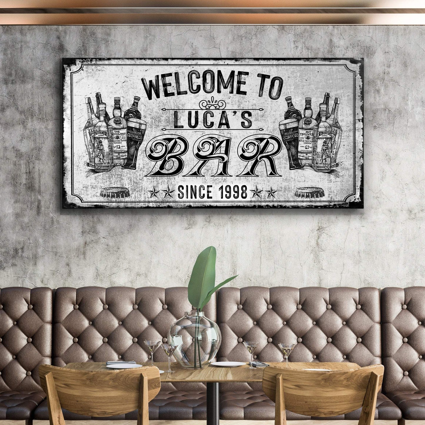 Bar Sign VI - Tailored Canvases - Flyclothing LLC