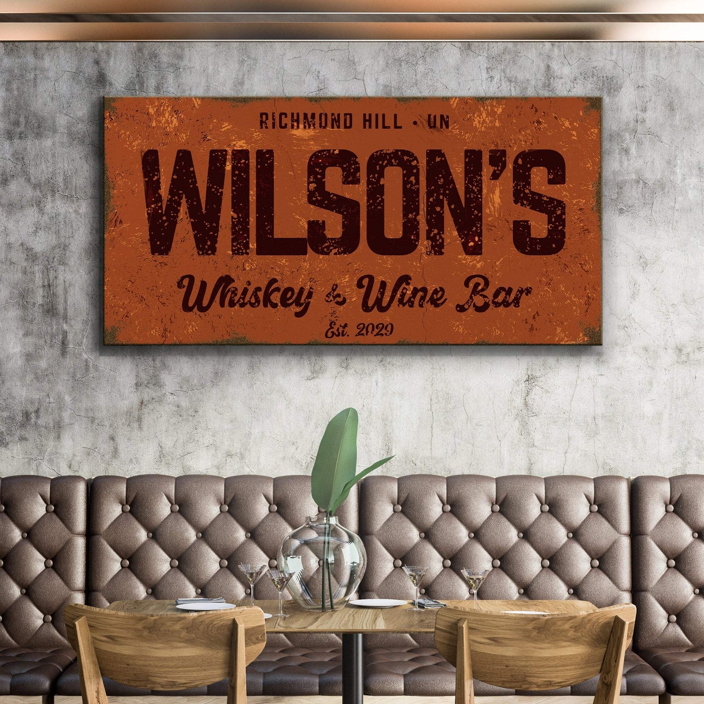 Whiskey And Wine Bar Sign II - Tailored Canvases - Flyclothing LLC