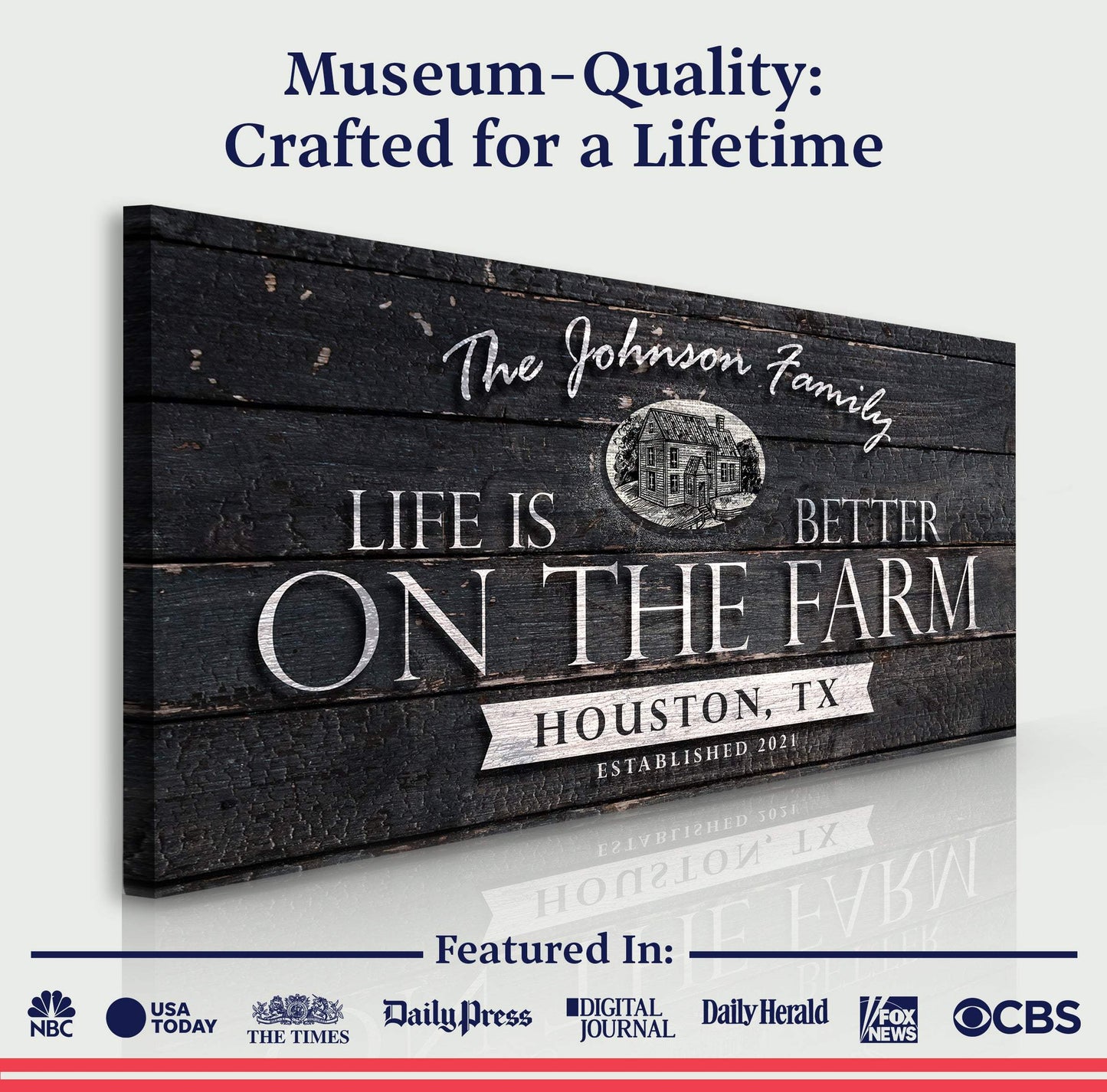 Life Is Better On The Farm Sign V - Tailored Canvases - Flyclothing LLC