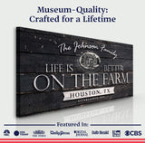 Life Is Better On The Farm Sign V - Tailored Canvases - Flyclothing LLC