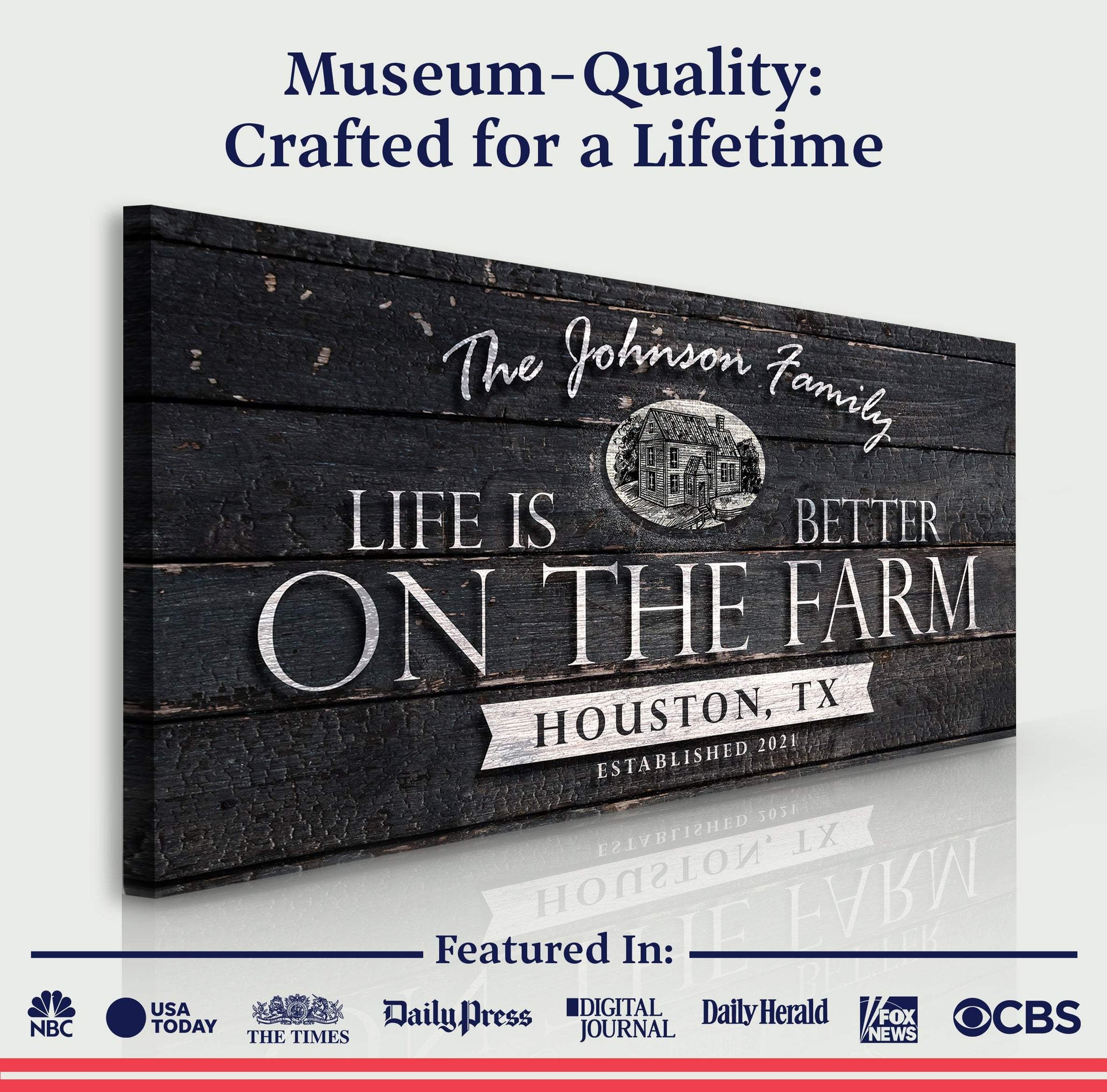Life Is Better On The Farm Sign V - Tailored Canvases - Flyclothing LLC