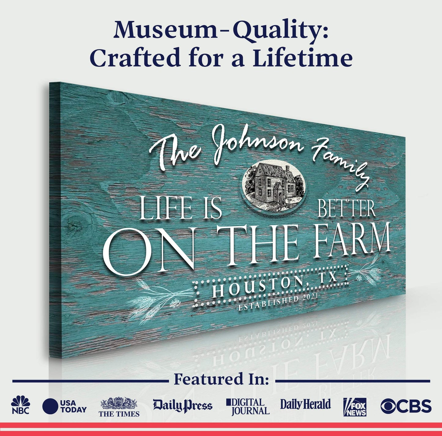 Life Is Better On The Farm Sign VI - Tailored Canvases - Flyclothing LLC