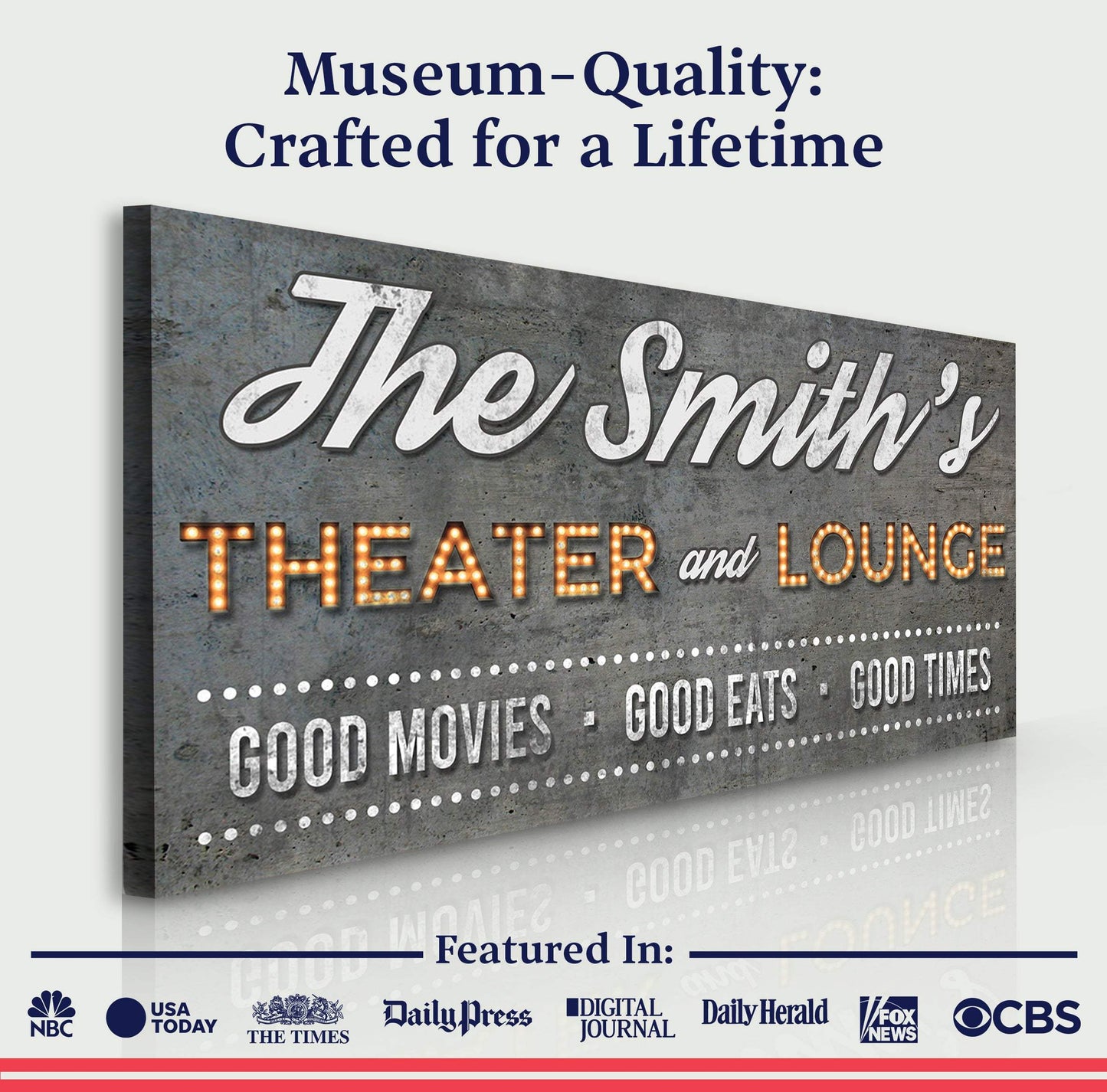 Family Theater and Lounge Sign V - Tailored Canvases - Flyclothing LLC