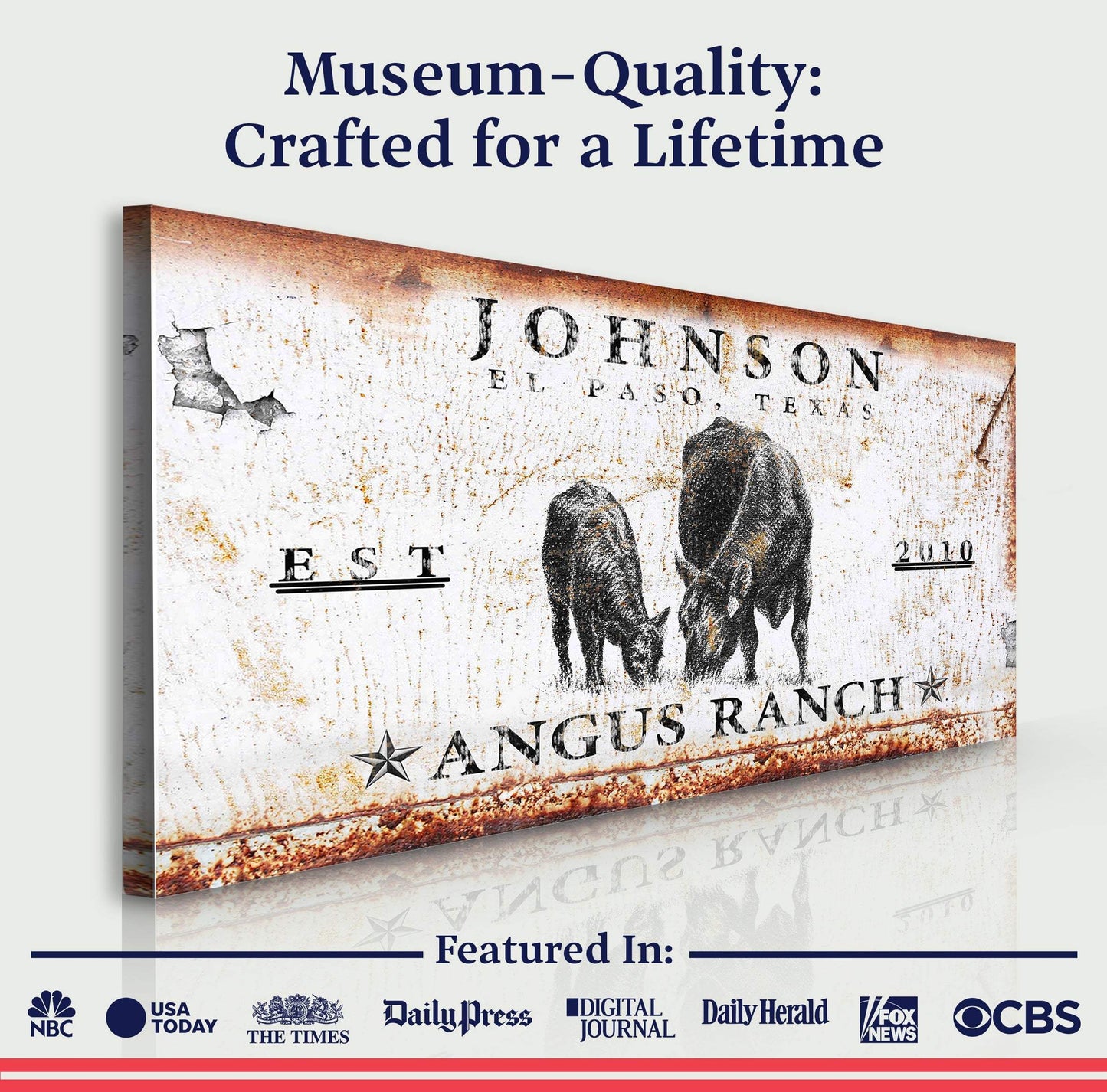 Angus Ranch Sign - Tailored Canvases - Flyclothing LLC