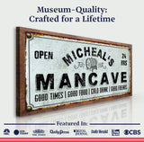 Man Cave Sign - Tailored Canvases - Flyclothing LLC