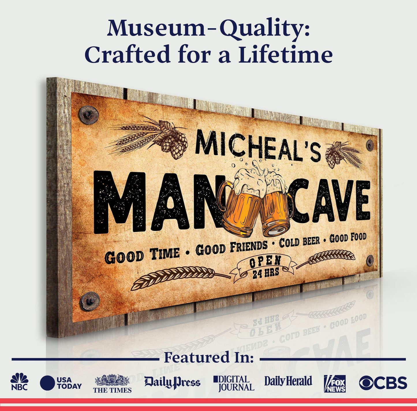 Man Cave Sign IV - Tailored Canvases - Flyclothing LLC