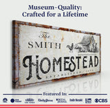 Homestead Sign - Tailored Canvases - Flyclothing LLC
