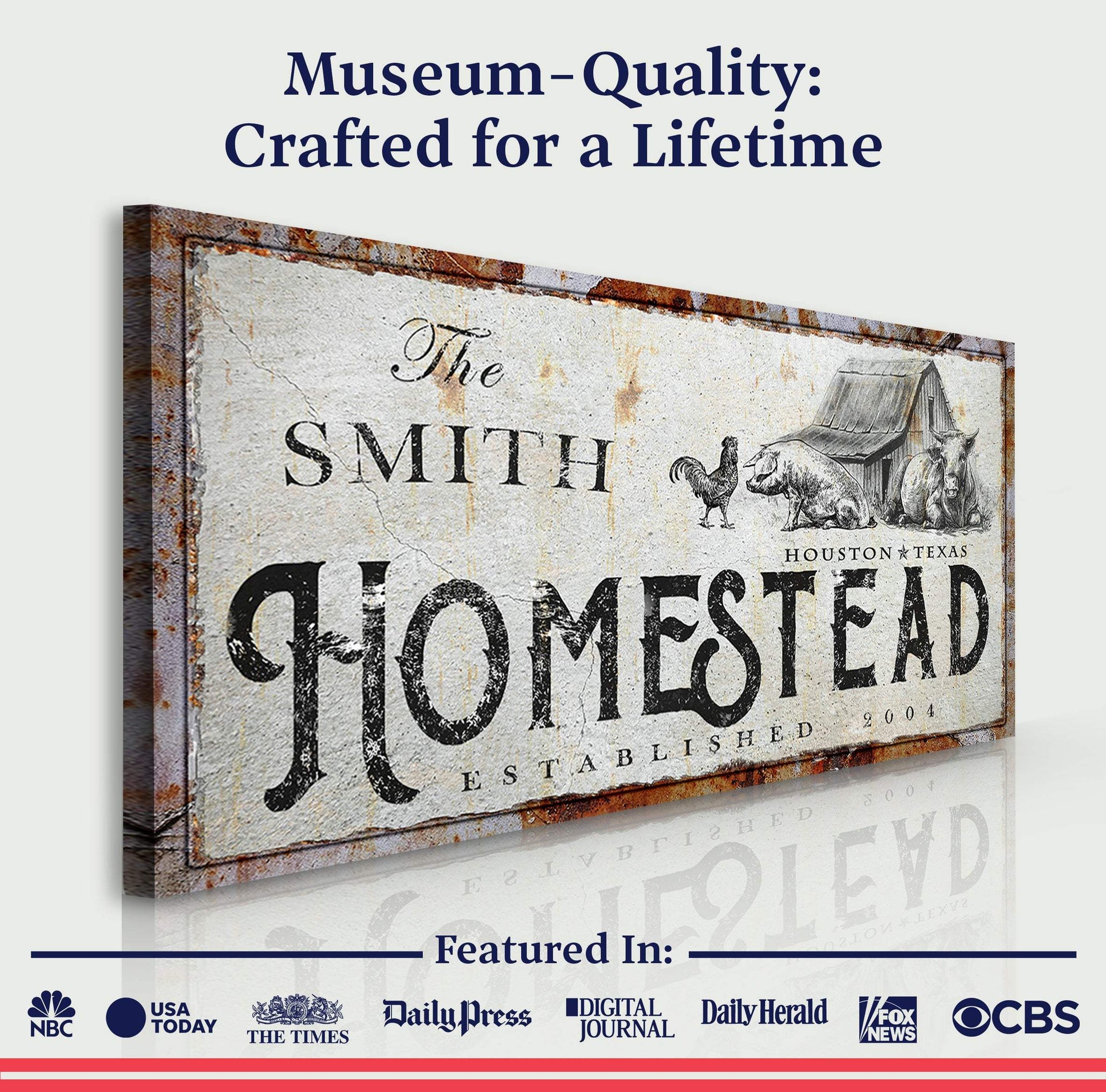 Homestead Sign - Tailored Canvases - Flyclothing LLC