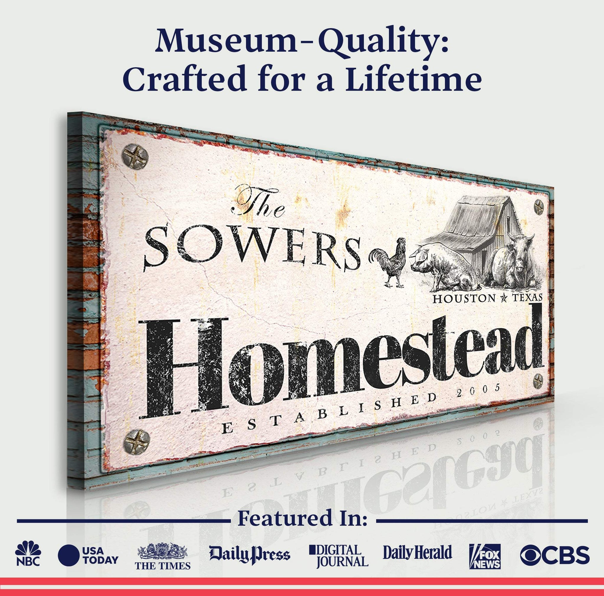 Homestead Sign III - Tailored Canvases - Flyclothing LLC