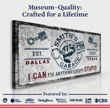 Family Garage Sign - Tailored Canvases - Flyclothing LLC