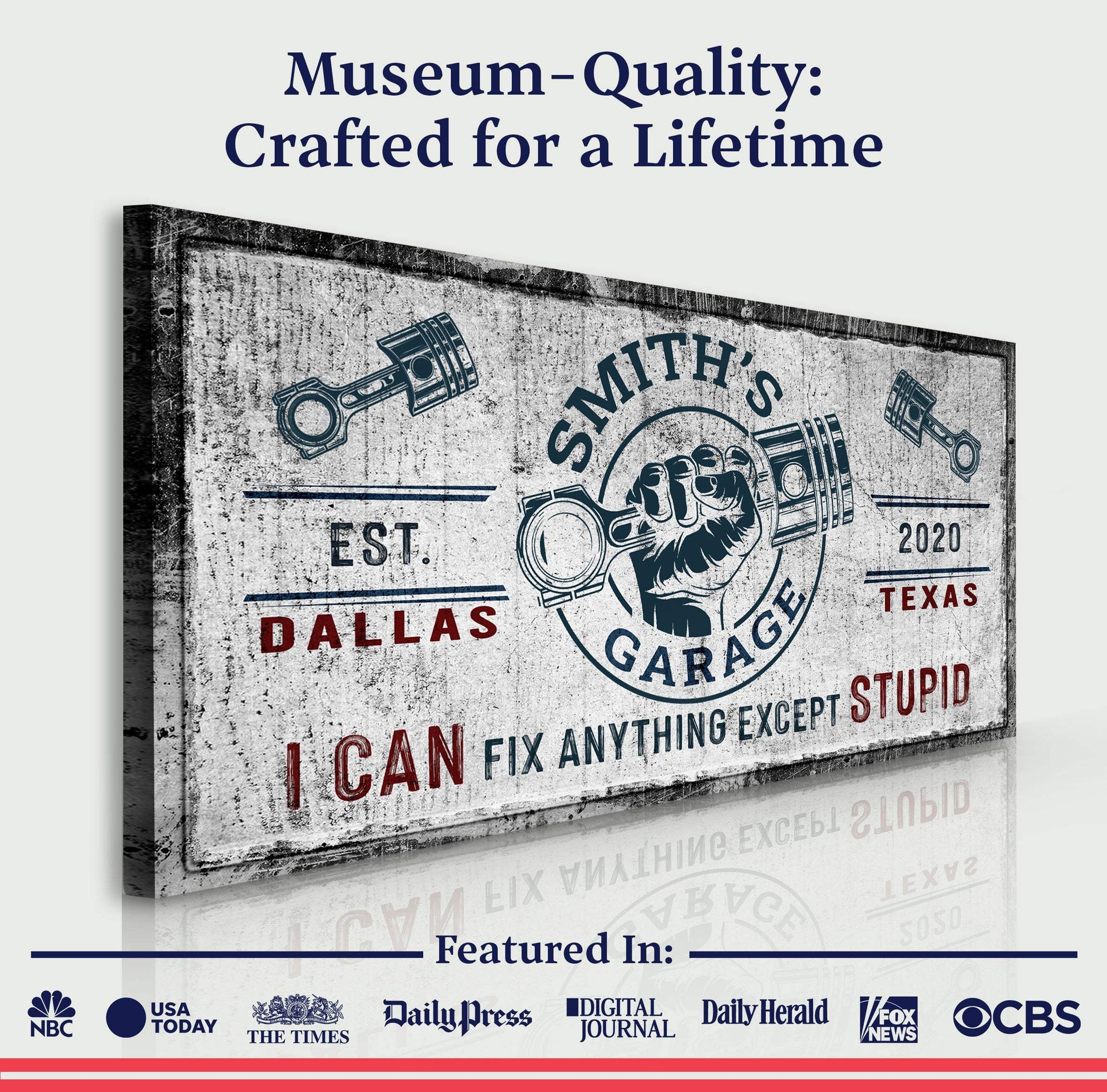 Family Garage Sign - Tailored Canvases - Flyclothing LLC