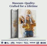 Custom Family Watercolor Portrait - Tailored Canvases - Flyclothing LLC