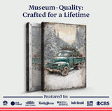 Vintage Truck With Christmas Tree Wall Art - Tailored Canvases - Flyclothing LLC