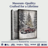 Vintage Truck With Christmas Tree Wall Art III - Tailored Canvases - Flyclothing LLC