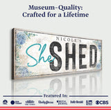 Personalized She Shed Sign XI - Tailored Canvases - Flyclothing LLC