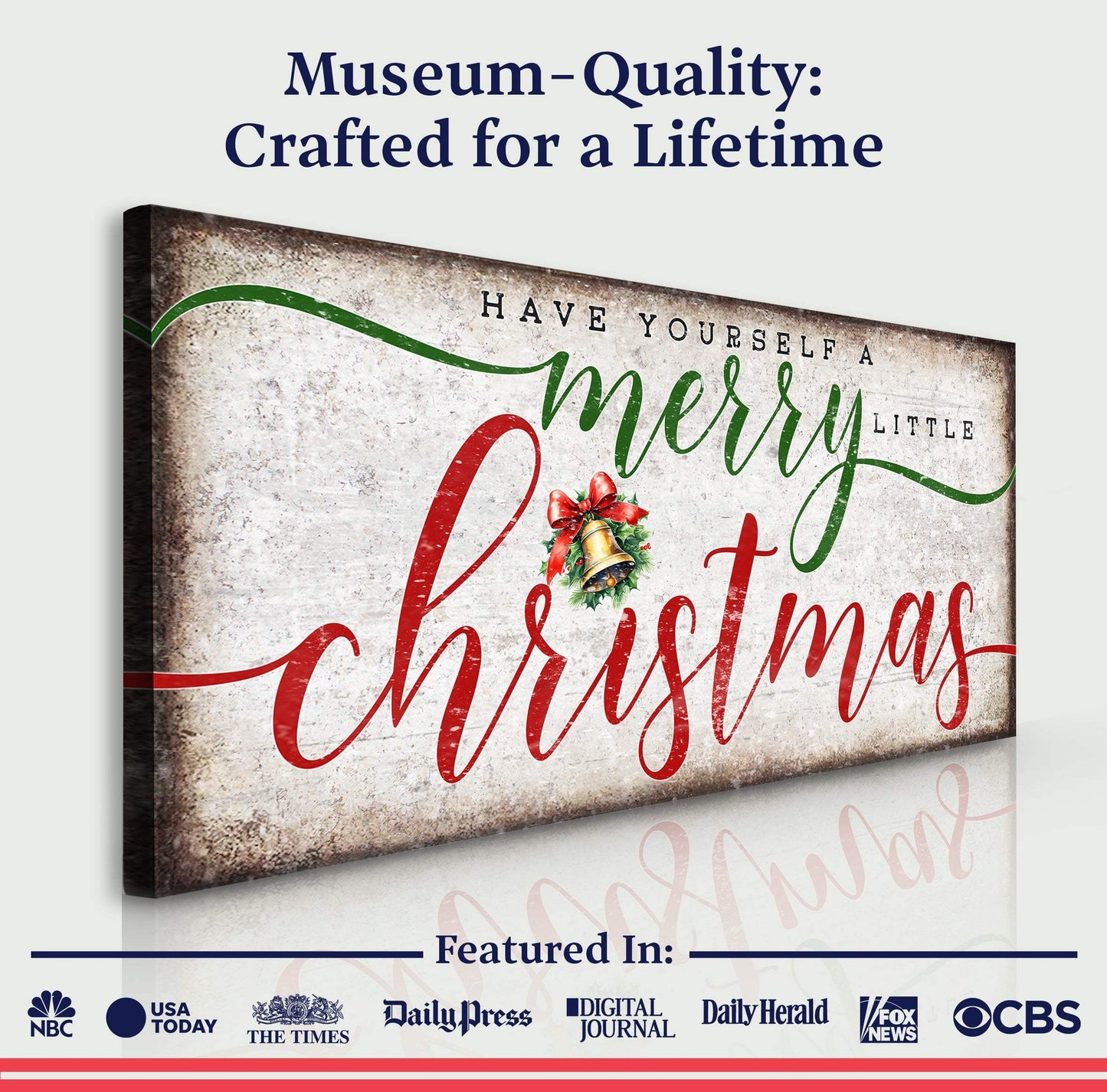 Have Yourself A Merry Little Christmas Sign XII - Tailored Canvases - Flyclothing LLC