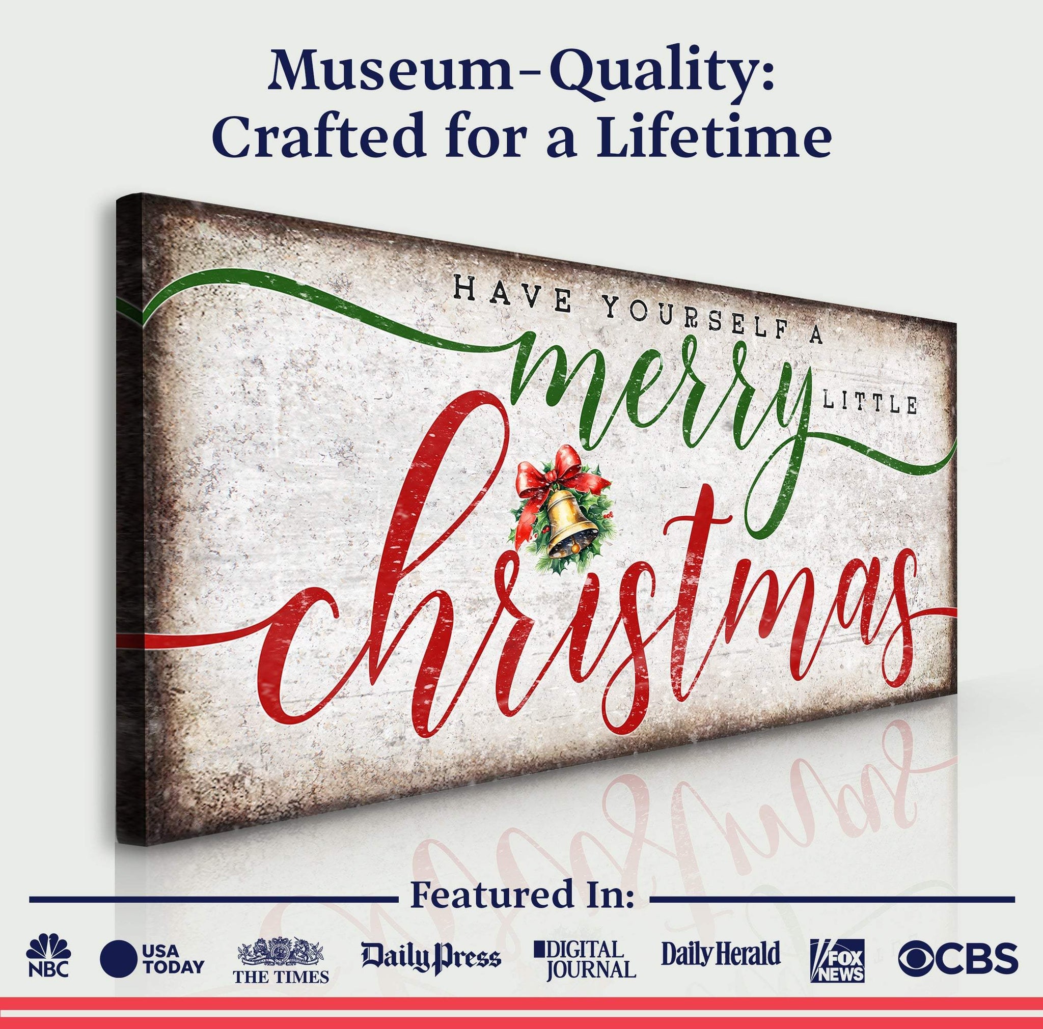 Have Yourself A Merry Little Christmas Sign XII - Tailored Canvases - Flyclothing LLC